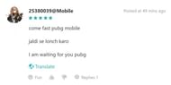 A snippet from the review section